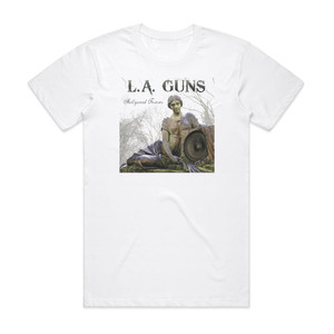 LA Guns Hollywood Forever Album Cover T-Shirt White LA Guns Hollywood Forever Album Cover T-Shirt White