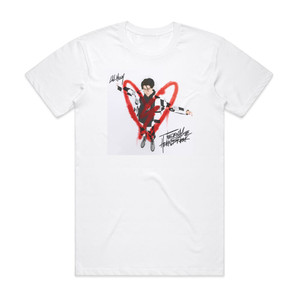 Lilhuddy Teenage Heartbreak Album Cover T-Shirt White Lilhuddy Teenage Heartbreak Album Cover T-Shirt White