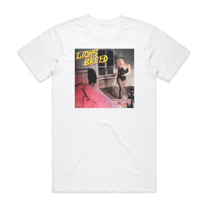 Lions Breed Damn The Night Album Cover T-Shirt White Lions Breed Damn The Night Album Cover T-Shirt White