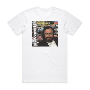Luciano Pavarotti Pavarotti In Hyde Park Album Cover T-Shirt White