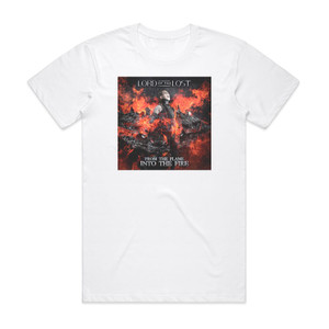 Lord of the Lost From The Flame Into The Fire Album Cover T-Shirt White Lord of the Lost From The Flame Into The Fire Album Cover T-Shirt White