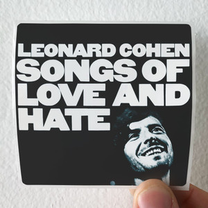 Leonard Cohen Songs Of Love And Hate Album Cover Sticker
