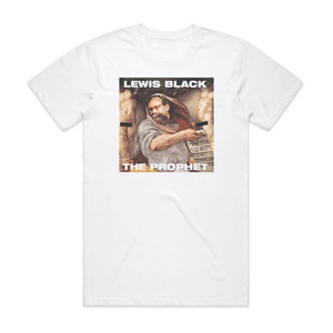 Lewis Black The Prophet Album Cover T-Shirt White Lewis Black The Prophet Album Cover T-Shirt White