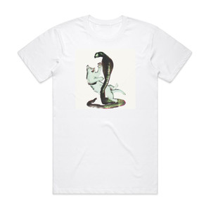 Les Savy Fav The Cat And The Cobra Album Cover T-Shirt White Les Savy Fav The Cat And The Cobra Album Cover T-Shirt White