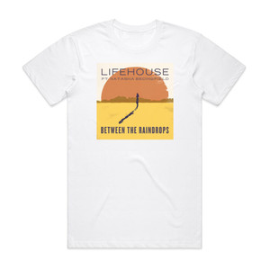 Lifehouse Between The Raindrops Album Cover T-Shirt White Lifehouse Between The Raindrops Album Cover T-Shirt White