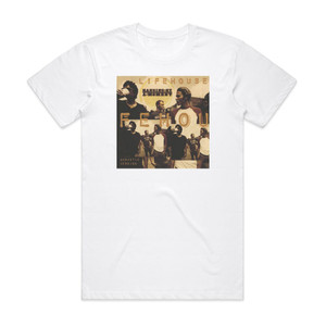 Lifehouse Hanging By A Moment 1 Album Cover T-Shirt White Lifehouse Hanging By A Moment 1 Album Cover T-Shirt White