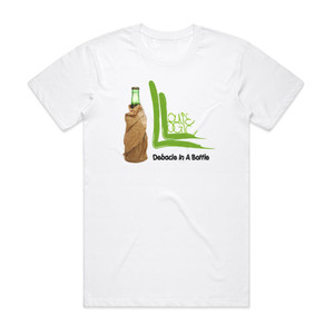 Louis Logic Debacle In A Bottle Album Cover T-Shirt White Louis Logic Debacle In A Bottle Album Cover T-Shirt White