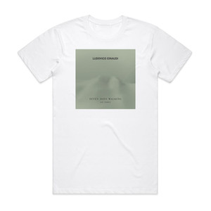 Ludovico Einaudi Seven Days Walking Day 3 Album Cover T-Shirt White Ludovico Einaudi Seven Days Walking Day 3 Album Cover T-Shirt White