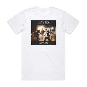 Lovex Action Album Cover T-Shirt White Lovex Action Album Cover T-Shirt White
