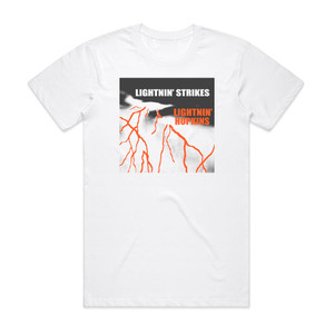 Lightnin Hopkins Lightnin Strikes 1 Album Cover T-Shirt White Lightnin Hopkins Lightnin Strikes 1 Album Cover T-Shirt White