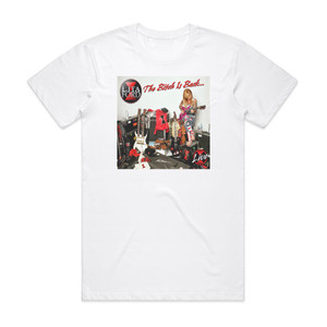 Lita Ford The Bitch Is Back Live Album Cover T-Shirt White Lita Ford The Bitch Is Back Live Album Cover T-Shirt White