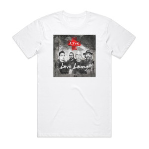 Live Love Lounge Album Cover T-Shirt White