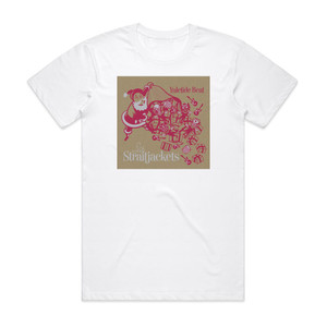 Los Straitjackets Yuletide Beat Album Cover T-Shirt White Los Straitjackets Yuletide Beat Album Cover T-Shirt White