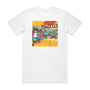 Little Birdy Hollywood Album Cover T-Shirt White Little Birdy Hollywood Album Cover T-Shirt White
