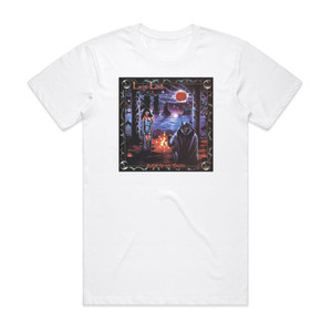 Liege Lord Burn To My Touch Album Cover T-Shirt White Liege Lord Burn To My Touch Album Cover T-Shirt White