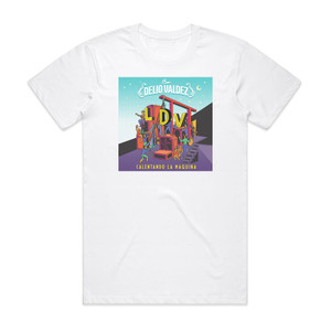 La Delio Valdez Calentando La Mquina Album Cover T-Shirt White La Delio Valdez Calentando La Mquina Album Cover T-Shirt White