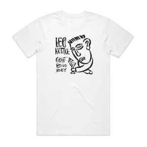 Leo Kottke Great Big Boy Album Cover T-Shirt White Leo Kottke Great Big Boy Album Cover T-Shirt White