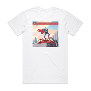 Lolita Ritmanis Superman The Animated Series Album Cover T-Shirt White Lolita Ritmanis Superman The Animated Series Album Cover T-Shirt White