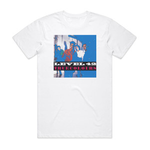 Level 42 True Colours Album Cover T-Shirt White Level 42 True Colours Album Cover T-Shirt White
