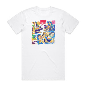 Level 42 A Physical Presence 1 Album Cover T-Shirt White Level 42 A Physical Presence 1 Album Cover T-Shirt White