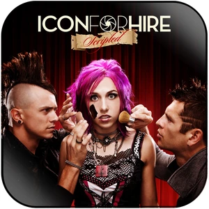 Icon For Hire Scripted Album Cover Sticker