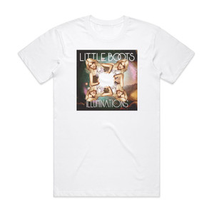 Little Boots Illuminations Album Cover T-Shirt White Little Boots Illuminations Album Cover T-Shirt White