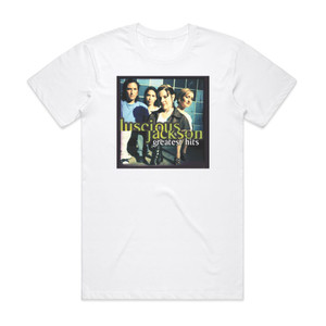 Luscious Jackson Greatest Hits Album Cover T-Shirt White Luscious Jackson Greatest Hits Album Cover T-Shirt White