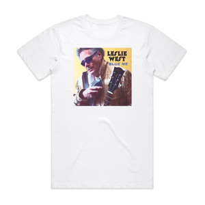 Leslie West Blue Me Album Cover T-Shirt White Leslie West Blue Me Album Cover T-Shirt White