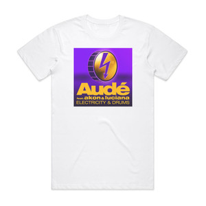 Luciana Electricity Drums Remixes Album Cover T-Shirt White Luciana Electricity Drums Remixes Album Cover T-Shirt White