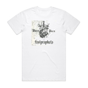 Lostprophets Burn Burn Album Cover T-Shirt White Lostprophets Burn Burn Album Cover T-Shirt White