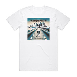 Lostprophets Start Something Album Cover T-Shirt White Lostprophets Start Something Album Cover T-Shirt White