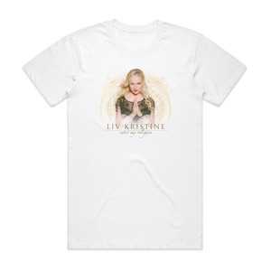Liv Kristine Enter My Religion Album Cover T-Shirt White Liv Kristine Enter My Religion Album Cover T-Shirt White