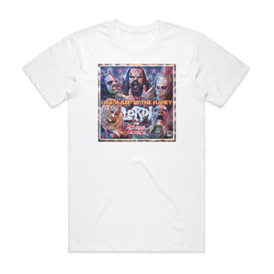 Lordi Like A Bee To The Honey Album Cover T-Shirt White Lordi Like A Bee To The Honey Album Cover T-Shirt White