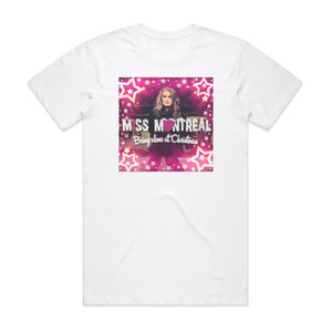 Miss Montreal Being Alone At Christmas Album Cover T-Shirt White Miss Montreal Being Alone At Christmas Album Cover T-Shirt White