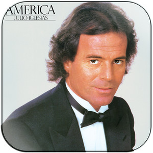 Julio Iglesias America Album Cover Sticker Julio Iglesias America Album Cover Sticker