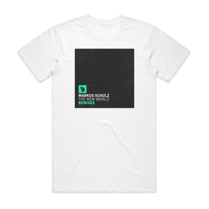 Markus Schulz The New World Album Cover T-Shirt White Markus Schulz The New World Album Cover T-Shirt White