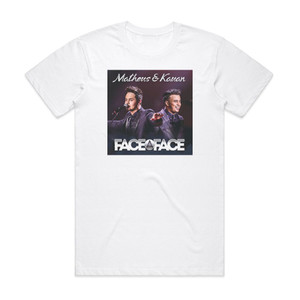 Matheus and Kauan Face A Face Album Cover T-Shirt White Matheus and Kauan Face A Face Album Cover T-Shirt White
