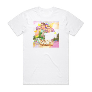 Matheus and Kauan 10 Anos Na Praia Album Cover T-Shirt White Matheus and Kauan 10 Anos Na Praia Album Cover T-Shirt White