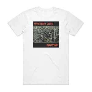 Mystery Jets Zootime Album Cover T-Shirt White Mystery Jets Zootime Album Cover T-Shirt White