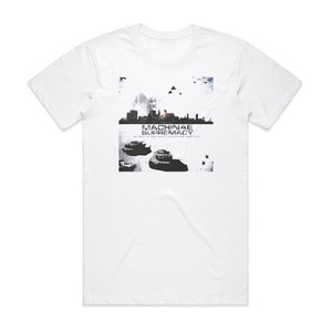 Machinae Supremacy The Beat Of Our Decay Album Cover T-Shirt White Machinae Supremacy The Beat Of Our Decay Album Cover T-Shirt White