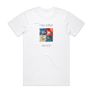 Mike Oldfield The Best Of Mike Oldfield Elements Album Cover T-Shirt White Mike Oldfield The Best Of Mike Oldfield Elements Album Cover T-Shirt White