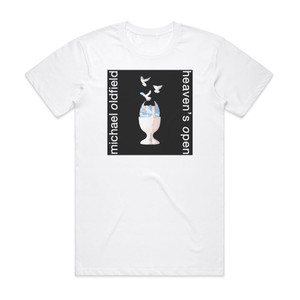 Mike Oldfield Heavens Open Album Cover T-Shirt White Mike Oldfield Heavens Open Album Cover T-Shirt White