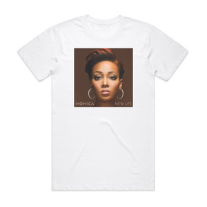 Monica New Life Album Cover T-Shirt White Monica New Life Album Cover T-Shirt White
