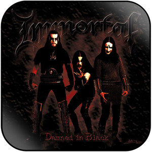 Immortal Damned In Black Album Cover Sticker