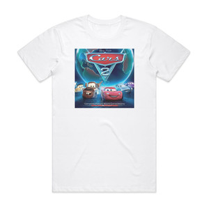 Michael Giacchino Cars 2 Album Cover T-Shirt White Michael Giacchino Cars 2 Album Cover T-Shirt White