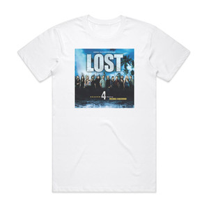 Michael Giacchino Lost Season 4 Album Cover T-Shirt White Michael Giacchino Lost Season 4 Album Cover T-Shirt White