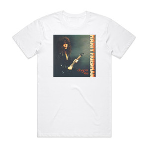 Marty Friedman Dragons Kiss Album Cover T-Shirt White Marty Friedman Dragons Kiss Album Cover T-Shirt White