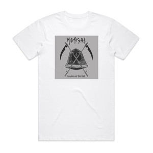 Midnight Complete And Total Hell Album Cover T-Shirt White Midnight Complete And Total Hell Album Cover T-Shirt White