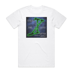 Mark Snow The X Files A Suite In Five Movements Album Cover T-Shirt White Mark Snow The X Files A Suite In Five Movements Album Cover T-Shirt White