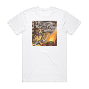 Municipal Waste Waste Em All Album Cover T-Shirt White Municipal Waste Waste Em All Album Cover T-Shirt White